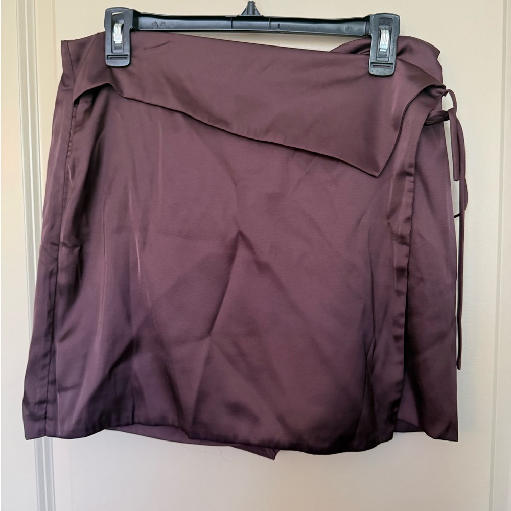 Abercrombie & Fitch Brown Wrap Skort